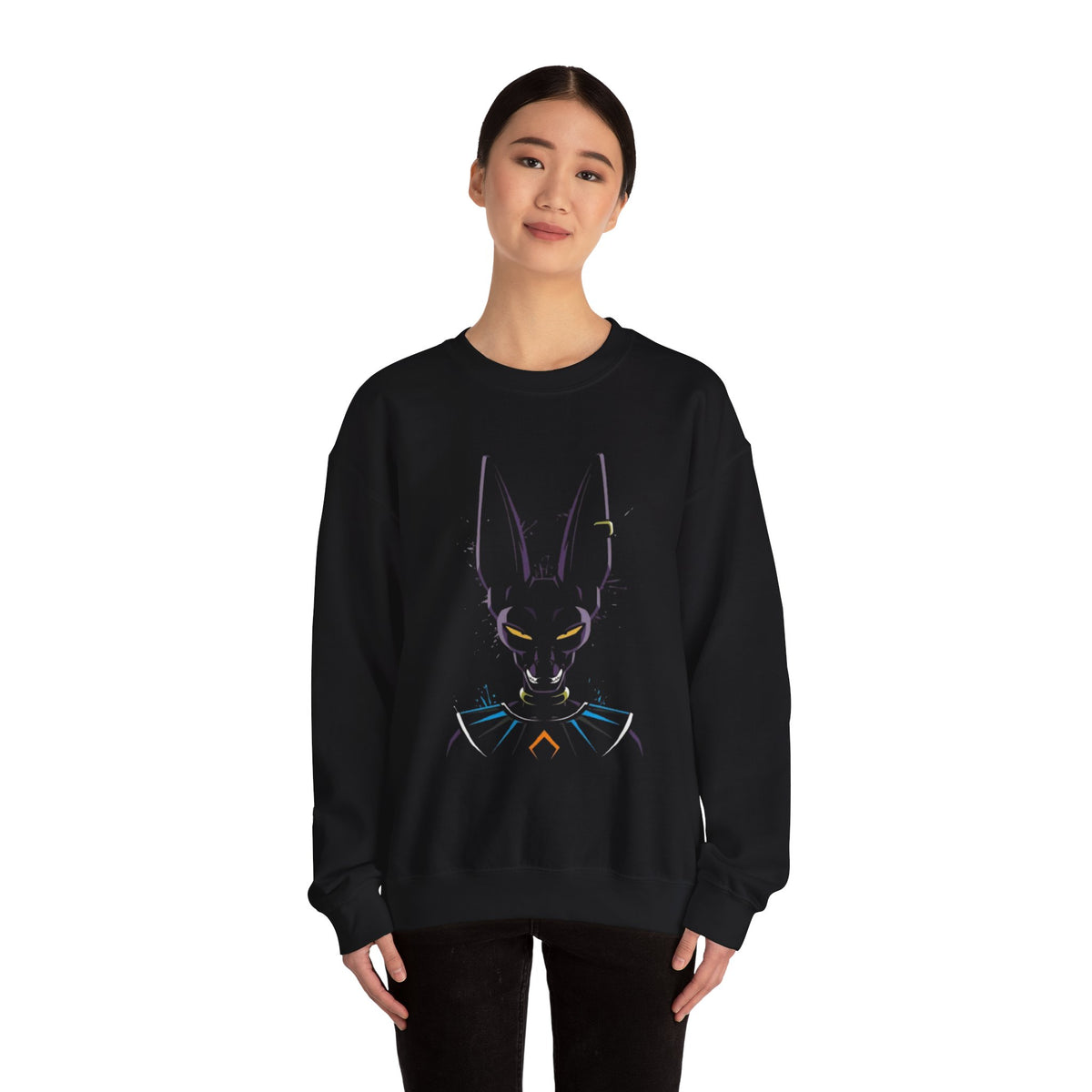 Cool Cat Graphic Crewneck Sweatshirt | Unisex Fashion Sweatshirt | Gift for Cat Lovers | Trendy Casual Wear | Everyday Comfort