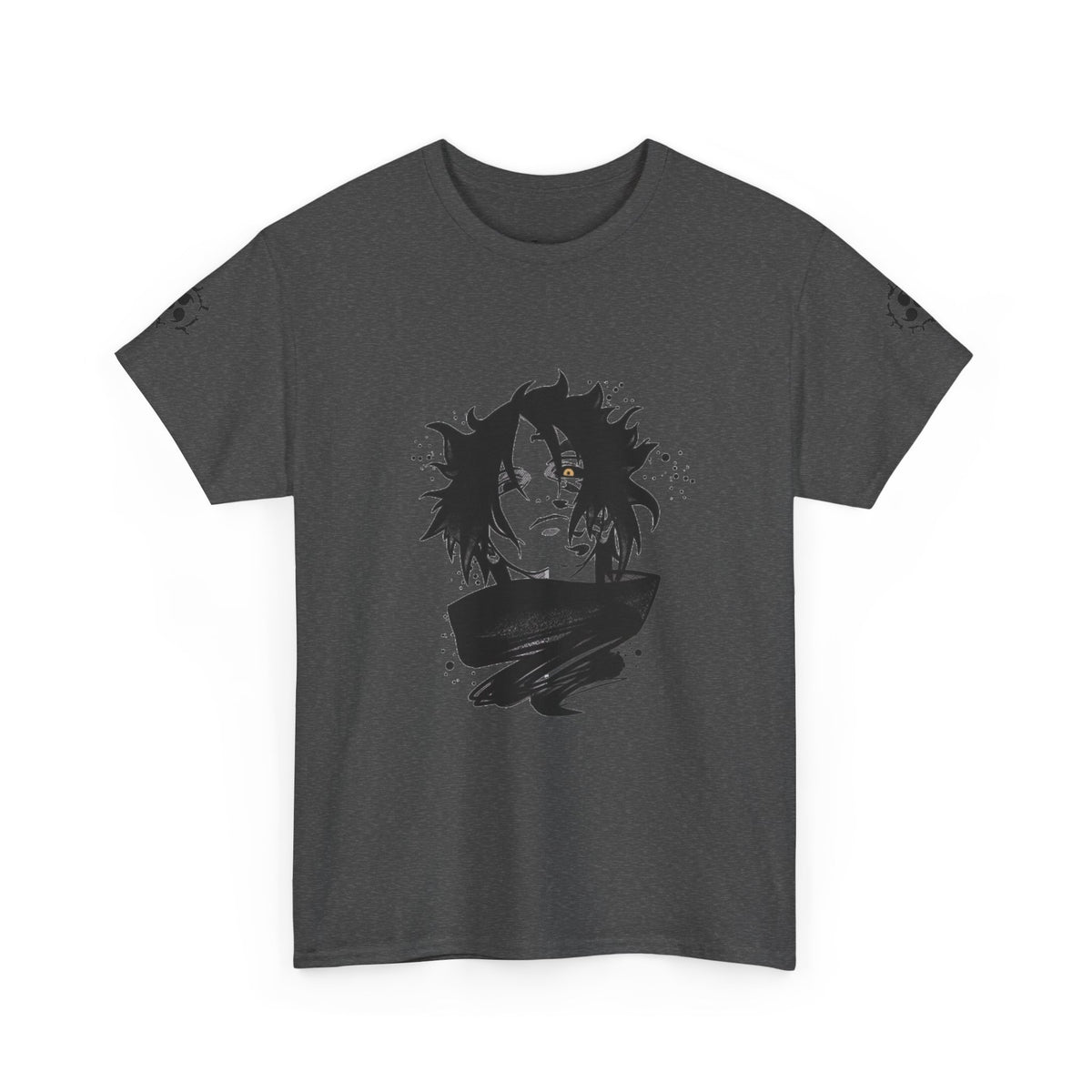 Anime-Inspired Unisex Heavy Cotton Tee, Cute Graphic T-Shirt, Ideal Gift for Fans, Casual Wear, Unique Streetwear