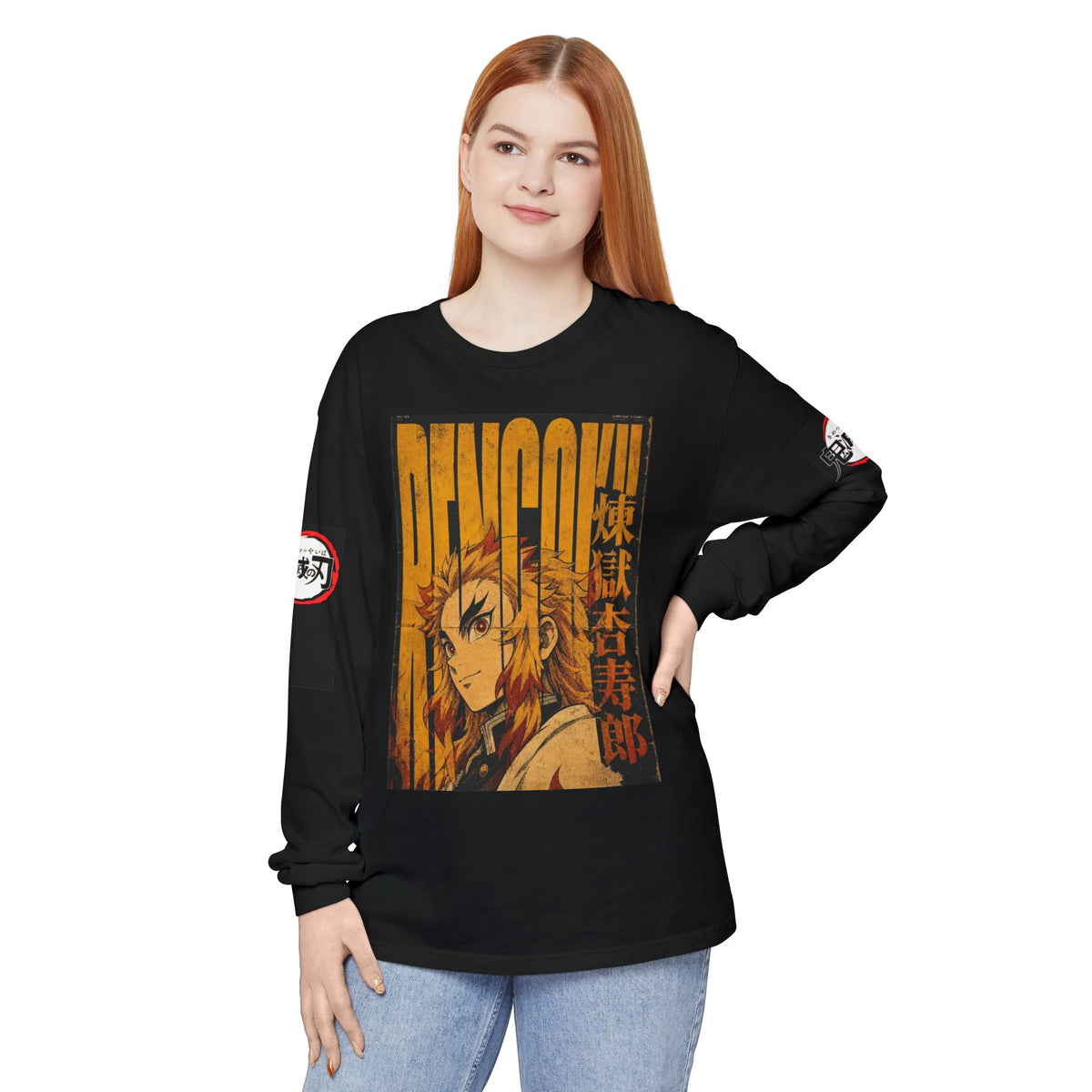 Demon Slayer Kyojuro Rengoku Long Sleeve Tee
