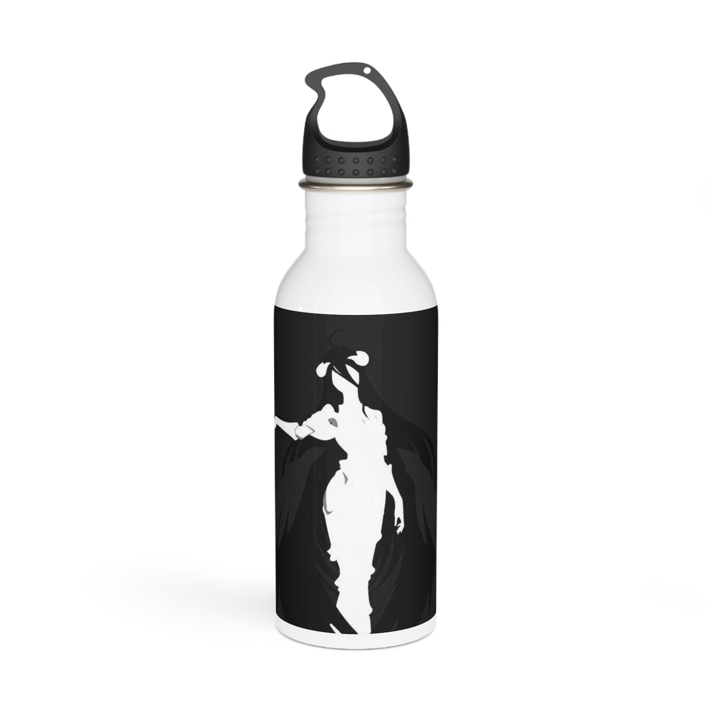 Ghostly Albedo Stainless Steel Water Bottle — Spooky Black & White Albedo